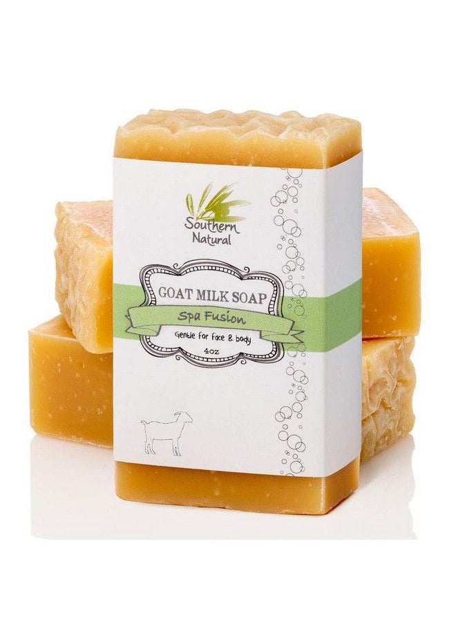 southern natural Goat Milk Soap Bars Essential Oil Blend Gentle On Eczema Psoriasis And Dry Sensitive Skin! All Natural Face & Body Soap (3 Bars 4 Oz Each)  - Image 1