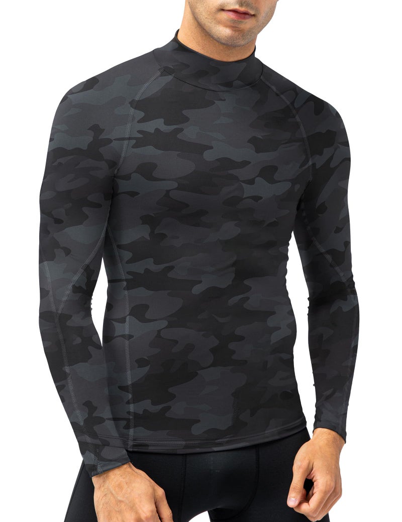 SPVISE Black Long Sleeve Compression Shirt Mens Sports Compression Tops Cool Dry Workout Running Undershirts Summer T-Shirts - Image 3