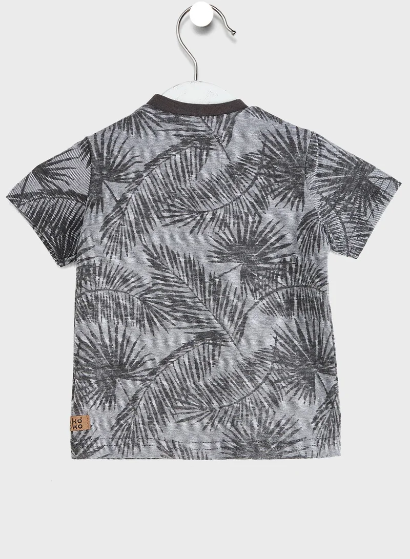 koko noko Kids Palm Leaf T-Shirt