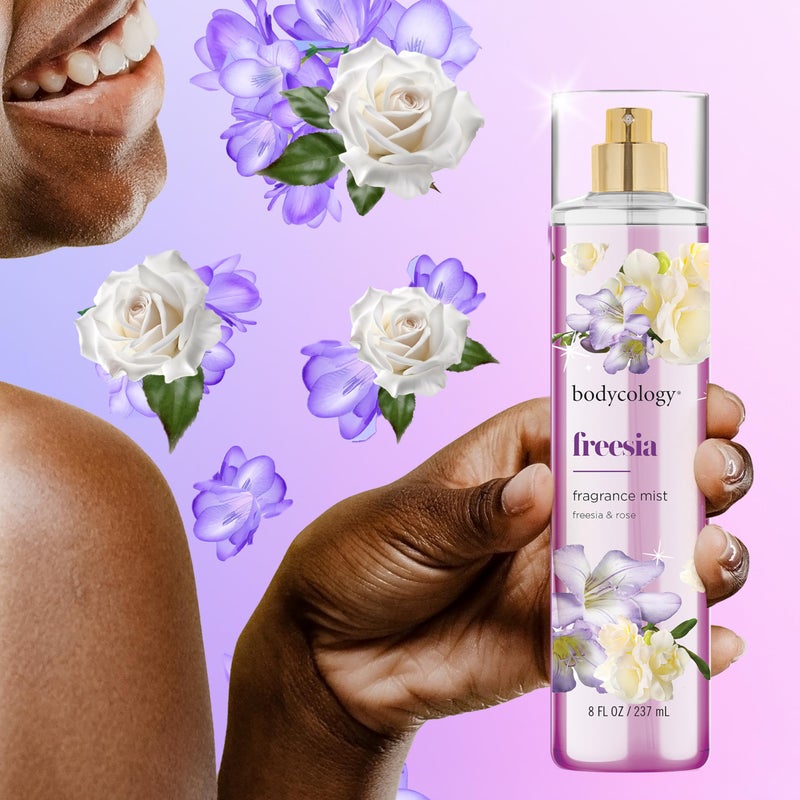 Bodycology باديكولوجي رذاذ الجسم المعطر طويل الأمد، فريزيا، 8 أونصة سائلة - Image 5