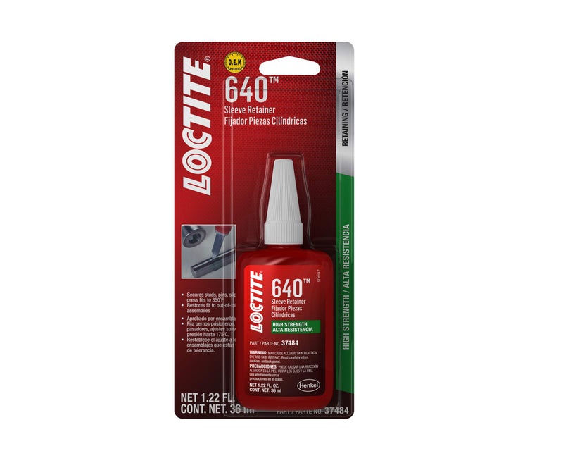 Loctite 37484 640 High Strength Sleeve Retainer Bottle 36 ml - Image 2