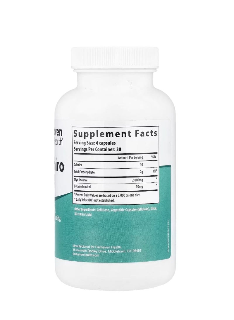 fairhaven health Myo + D-Chiro Inositol 120 Capsules - Image 2
