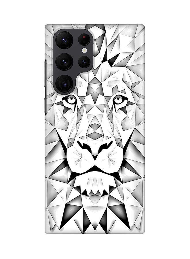 Stylizedd Case for Samsung Galaxy S22 Ultra 5G Snap Case Slim Snap Classic Series Shield Matte Finish Print - Poly Lion