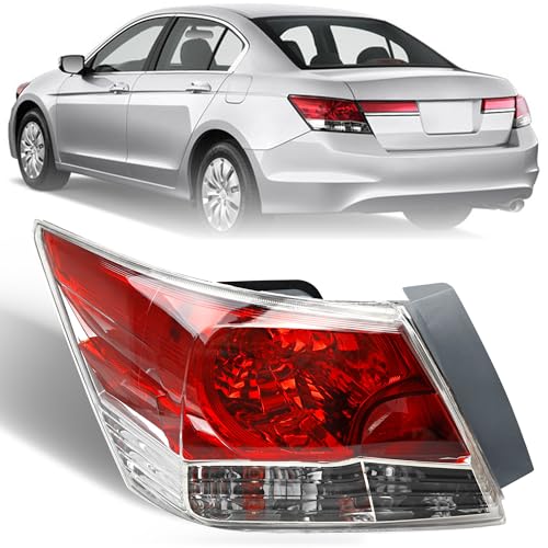 Misakomo Brake Tail Light for Honda Accord Sedan 2008-2012, HO2800172 Rear Taillight Assembly Replaces for 33550-TA0-A01, Tail Lamp with Bulb, Driver Left Side LH - Image 1