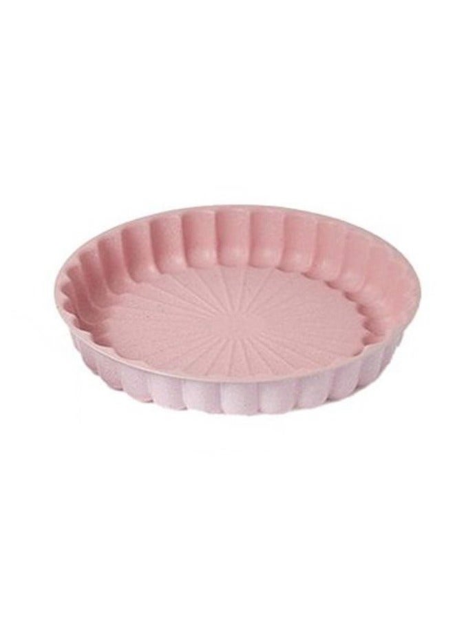 DESSINI قالب كيك ديسيني، صينية كيك 28 سم، أدوات مطبخ للزينة 3D (شكل زهرة) وردي - Image 1