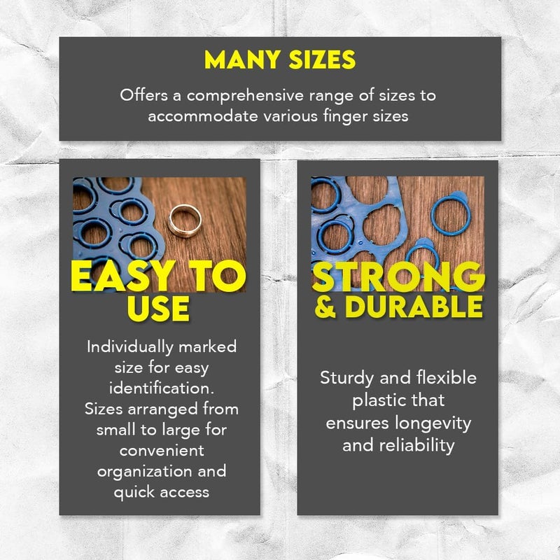 SE Plastic Ring Sizer 23 PC  8903FG - Image 2