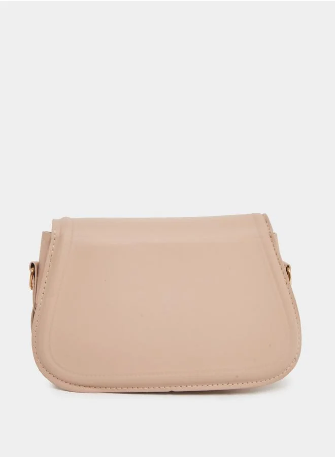 Styli Styli Solid Shoulder Bag with Chain Strap