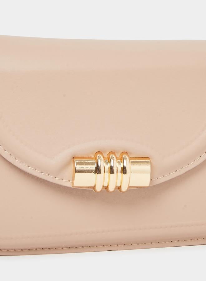 Styli Solid Shoulder Bag with Chain Strap - Image 3