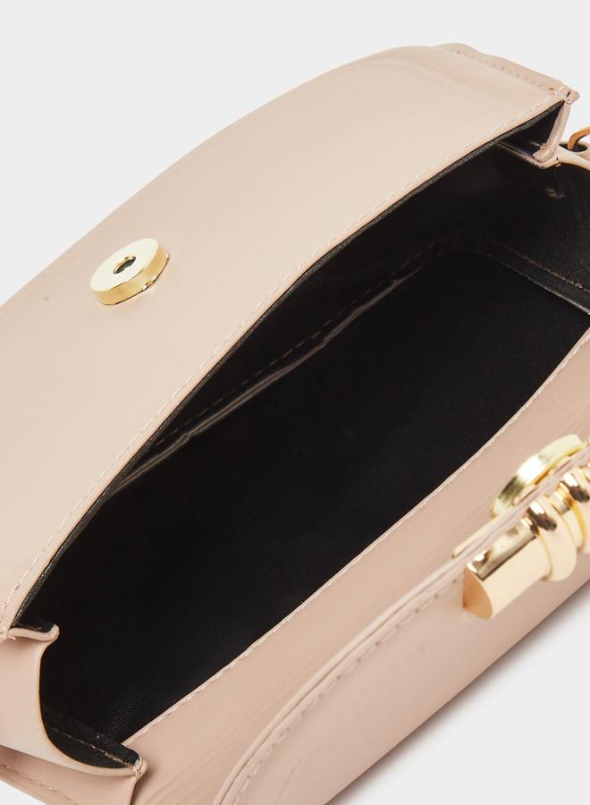 Styli Solid Shoulder Bag with Chain Strap - Image 4