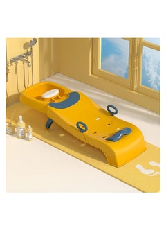 MUMS PLANET A bath seat for children aged 6 months and above, made of child-safe silicone from Mums Planet, a bathtub for sitting children, an open design bath seat for children aged 6-12 months, a small non-slip bath seat, a small bath seat for children  - Image 2