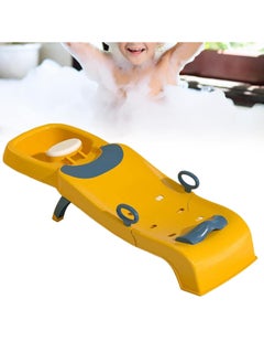 MUMS PLANET A bath seat for children aged 6 months and above, made of child-safe silicone from Mums Planet, a bathtub for sitting children, an open design bath seat for children aged 6-12 months, a small non-slip bath seat, a small bath seat for children  - Image 3