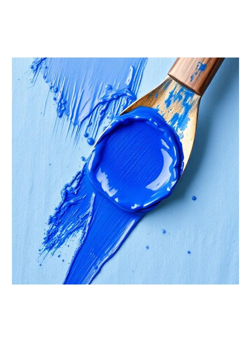 FABER-CASTELL طلاء تمبرا جاهز للخلط قابل للغسل سوبر 1 قطعة 500 مل لون أزرق لامع - Image 3