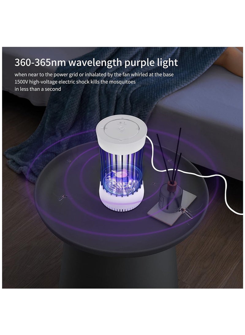 SOLARAE Rechargeable UV Mosquito Zapper Lamp, Portable USB Bug Trap for Home, Garden, and Summer Trips - Effective Insect Killer with No Batteries Needed. - Image 4