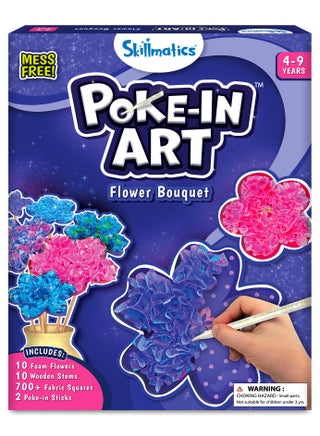 Poke-in Art - Flower Bouquet, Mess-Free Fun for Kids, DIY Craft Kits, Creative Activity, Gifts for Girls & Boys Ages 4, 5, 6, 7, 8, 9 - pzsku/Z65B4F5F4BB98B9CE4652Z/45/1748499523/56b0d4be-cb10-4afc-9b04-f01045b34a60