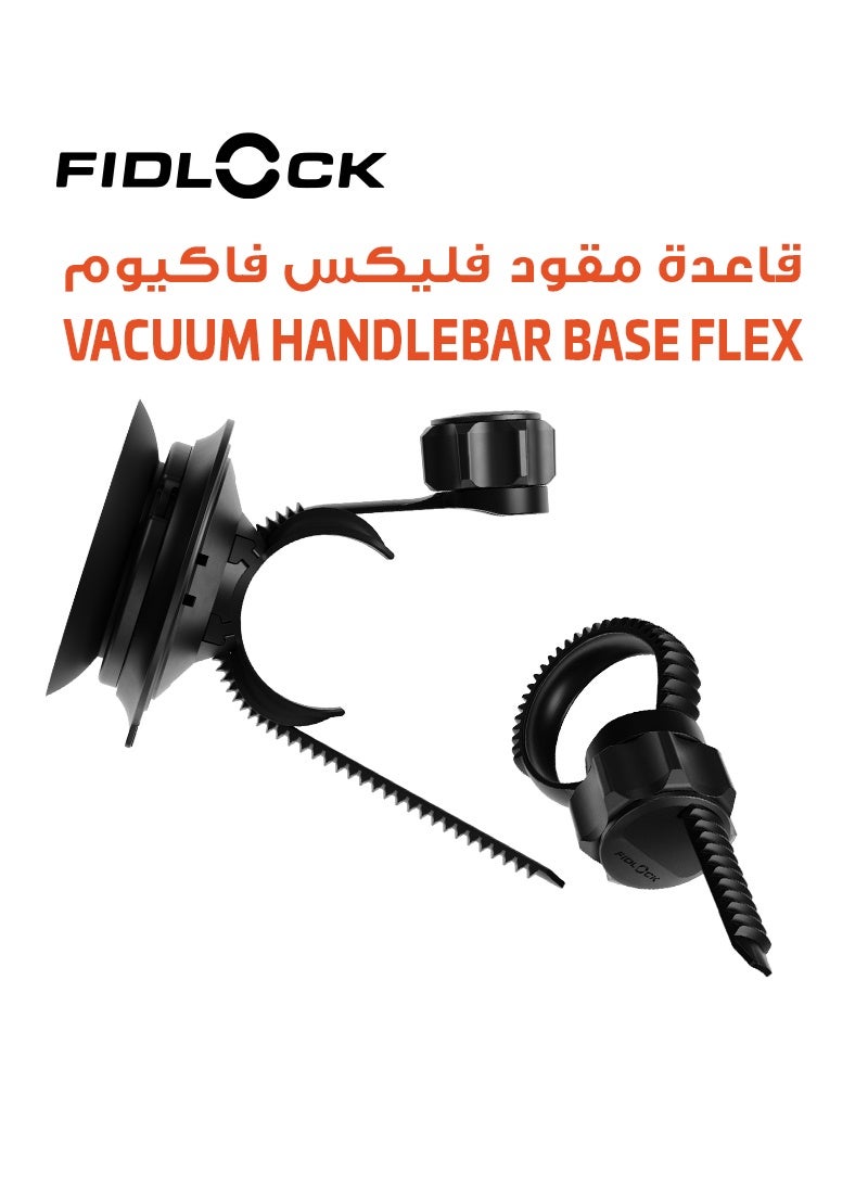 FIDLOCK Universal VACUUM Handlebar Base Flex | Magnetic Smartphone Mount for Bicycles, Scooters & Strollers | 360° Rotatable | One-Handed Attachment | Fits 40 mm Bar Tubes | 6 × 4 × 3 cm - Image 1
