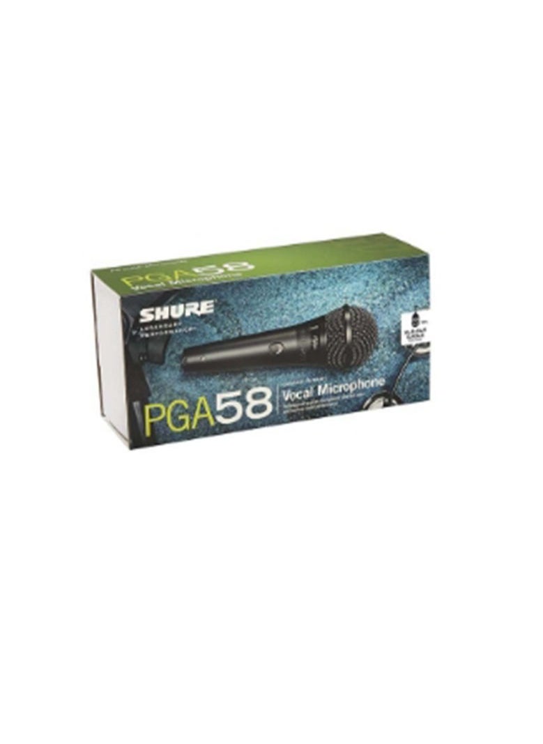 Shure - Cardioid Dynamic Vocal Microphone PGA58-XLR-E Black - Image 1