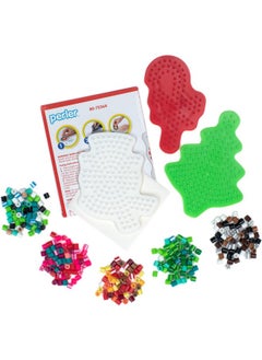 Perler Perler Christmas Fuse Bead Craft Kit with 13 Patterns, Multicolor, Small, 2005 Piece  - Image 3