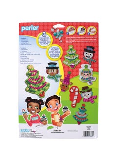 Perler Perler Christmas Fuse Bead Craft Kit with 13 Patterns, Multicolor, Small, 2005 Piece  - Image 2