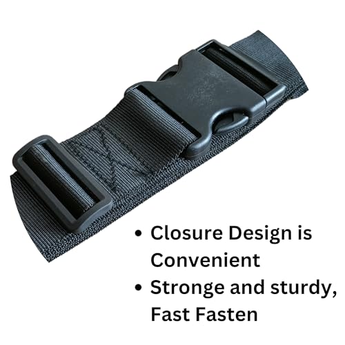 APAV Luggage Straps Belt Heavy Duty Adjustable with Buckle Clips for Suitcase | Trolleys and All Kind of Luggages | for Traveling Business/Leisure Trip (Pack of 4 (Black)) - Image 4
