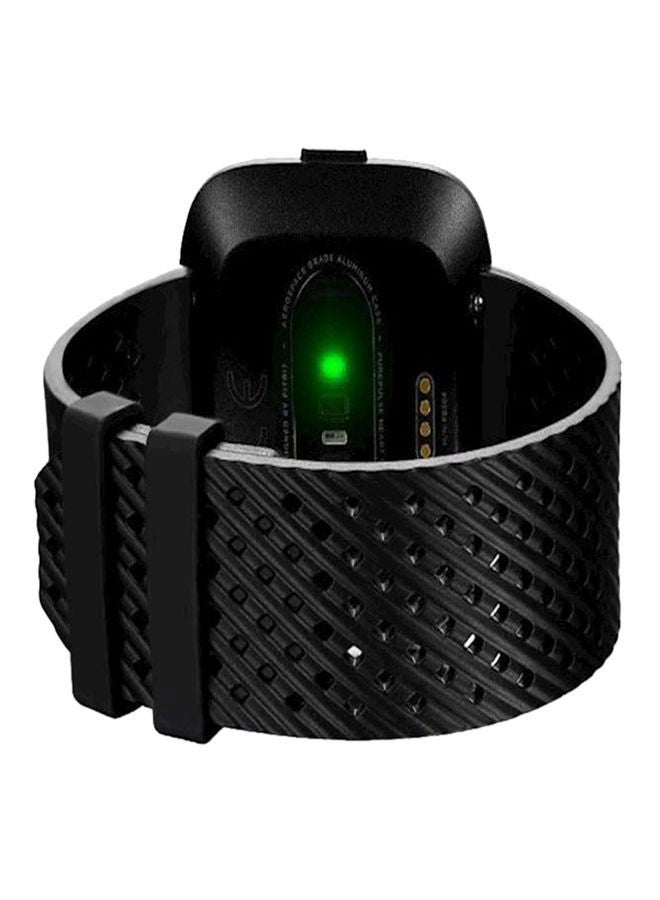 نيبمينينت سوار للساعات الذكية مصنوع من السيليكون الممتاز ومتوافق مع ساعة فيتبيت فيرسا، لون أسود - Image 1