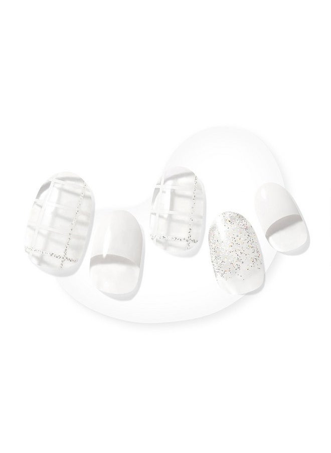 DASHING DIVA Glaze Nail Strips - Delight | Works With Any Led Nail Lamp | Long Lasting, Chip Resistant, Semicured Gel Nail Strips | Contains 34 Salon Quality Nail Wraps, 2 Prep Pad, 1 Nail File  - Image 1