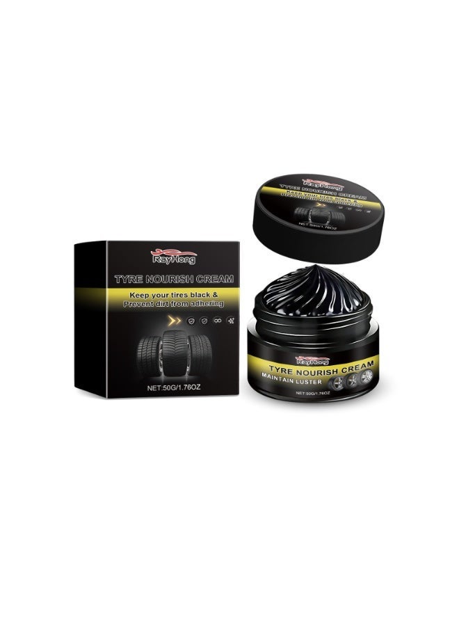 RAYHONG Car Tire Renovation Wax, Long-Lasting Protection, Anti-Aging & Anti-Dust Tire Polish, Wheel Restorer & Gloss Enhancer - Image 1