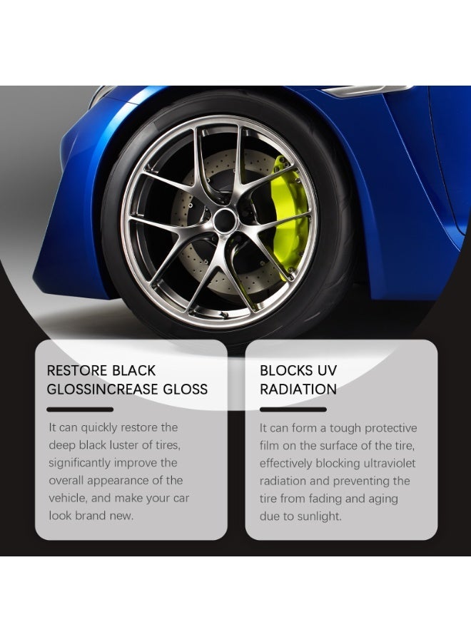 RAYHONG Car Tire Renovation Wax, Long-Lasting Protection, Anti-Aging & Anti-Dust Tire Polish, Wheel Restorer & Gloss Enhancer - Image 3