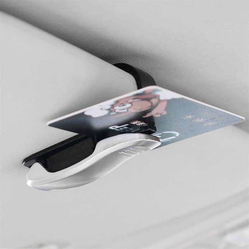 Car glasses Clip Sunglasses Holder Clip Billfold Black - Image 3