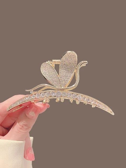 Dartler hair Clutcher For Women | Stylish Hair Claws For Girls | Trendy Alloy Metal Clips | Premium & Fashionable Girls Hair Accessories | Suitable In Various Occasions | (Feather Stone) Pack Of 1. - Image 4