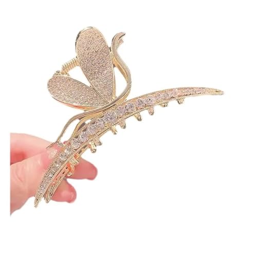 Dartler hair Clutcher For Women | Stylish Hair Claws For Girls | Trendy Alloy Metal Clips | Premium & Fashionable Girls Hair Accessories | Suitable In Various Occasions | (Feather Stone) Pack Of 1. - Image 3