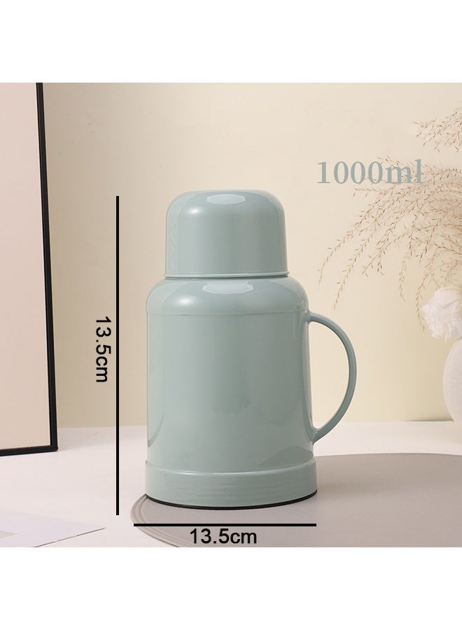 Aikenn 1000ml Portable Thermos Vacuum Flask with Small Glass Liner and Handle Leak-Proof Lid BPA-Free Hot Water Bottle for Home Dorm Everyday Use - Image 3