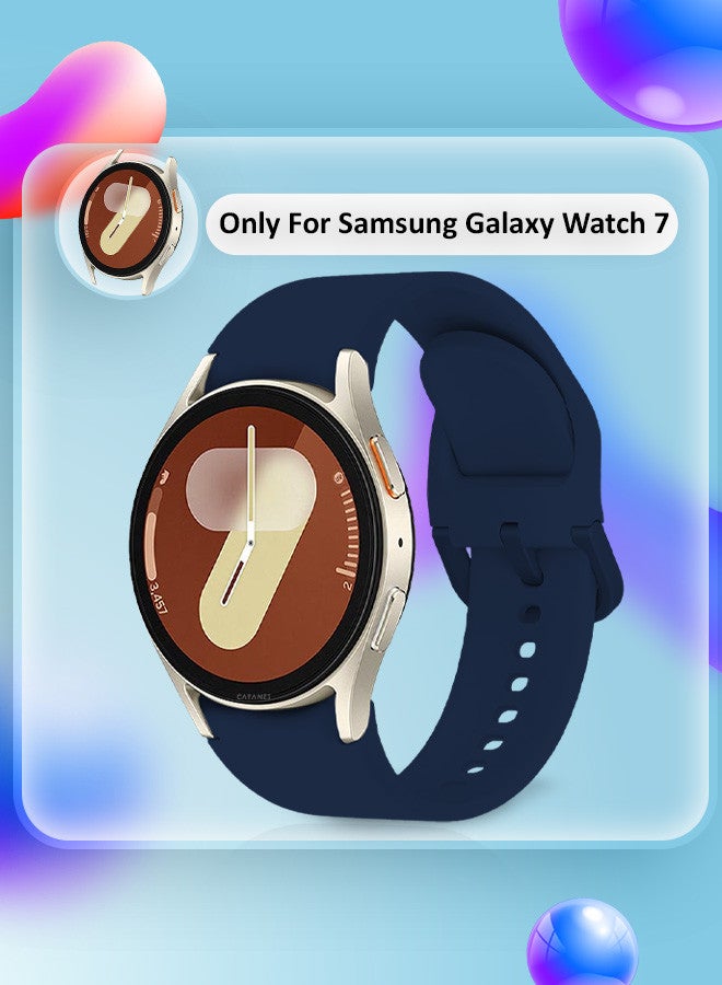 CATANES (for Samsung Galaxy Watch 7 / Samsung Galaxy Watch 6 ) Silicone Sport Band Durable and Sport Design for Men Women Blue  - Image 3