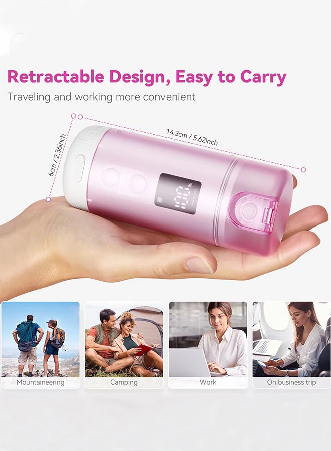 Ultra-Portable High pressure Electric Travel Shattaf Bidet, USB Rechargeable,with 8 Nozzles, 3Spray Modes - Perfect for Camping, Desert Trips, Airplanes, Trains & Personal Hygiene - Image 2