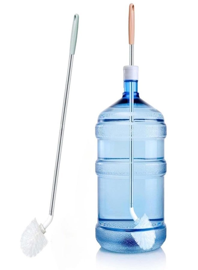 JENICO WORLD Can, Jar, Bottle Cleaning Brush/L-Shaped Design 360° Rotating Flexible Handle Cleaner Brush/20 LTR Water Can Corner Cleaning Brush Rounded Extra Long Bottle Brush Kitchen Home (Pack of 1) - Image 1