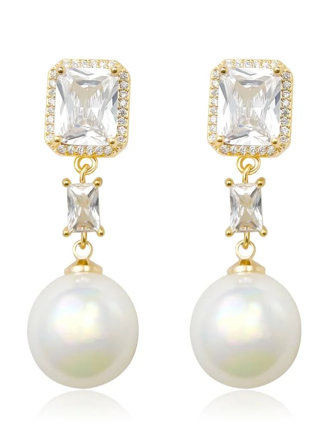 Take Two  Faux Pearl Dangle Earrings for Women | Best Price UAE
