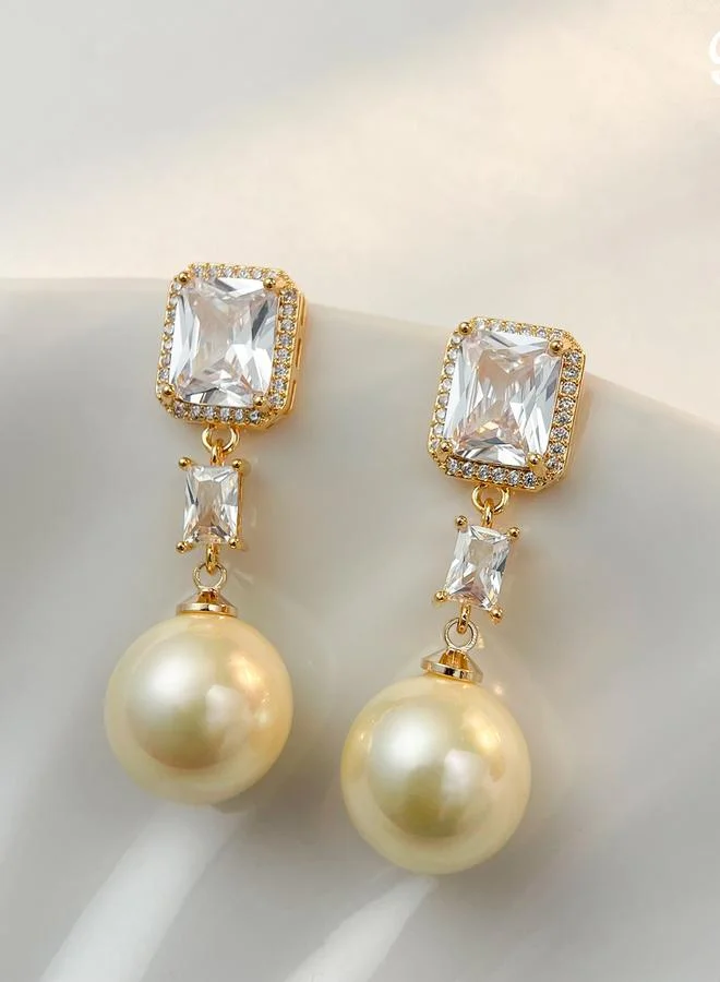 Take Two  Faux Pearl Dangle Earrings for Women | Best Price UAE