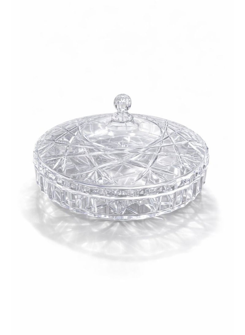 Tiba Clear Acrylic Candy Box with Lid – Elegant Anti-Break Candy & Snack Container - Image 3