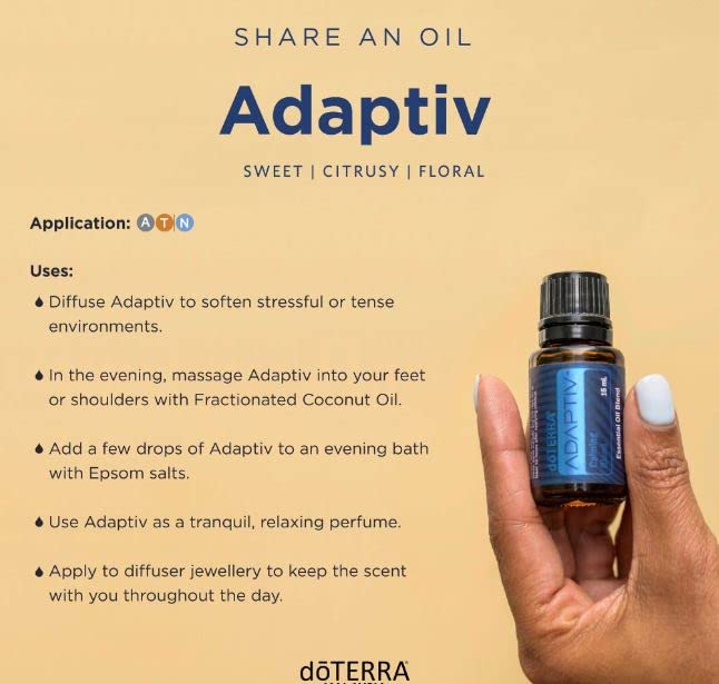 DoTerra زيت أساسي مزيج دوتررا أدفاتيف المهدئ 15 مل - Image 3