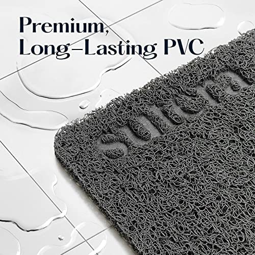 Sutera - Slide Guard Bath Mat | Non Slip Bath Shower Mat 23.6 x 17.5 Inch, Rubber Bathtub Mat, Bathroom Tub Mat for Wet Areas, Drains Odor Anti Slim Shower Floor Mat - Image 2