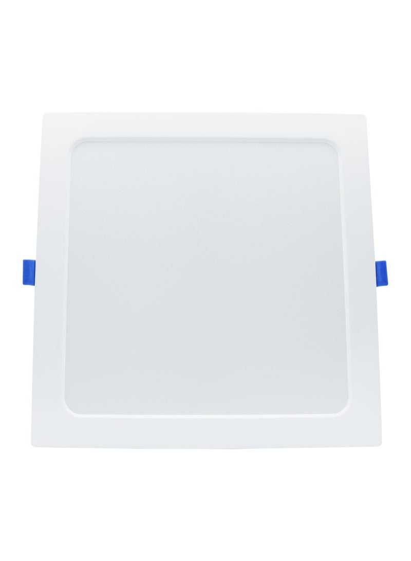 Duravel Panel Light 22W LED Ceiling Light, White, 22 x 22 Square Flat Panel Lamp for Home Improvement Kitchen Living Room Office Supermarket - Image 1