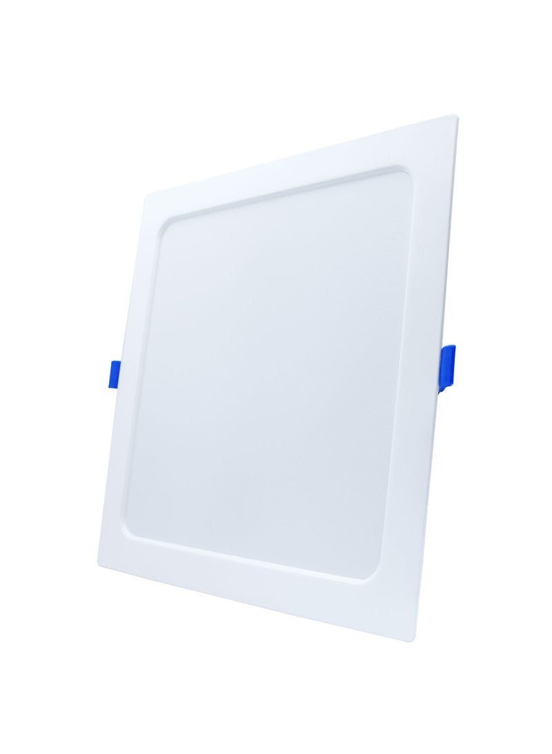 Duravel Panel Light 22W LED Ceiling Light, White, 22 x 22 Square Flat Panel Lamp for Home Improvement Kitchen Living Room Office Supermarket - Image 3