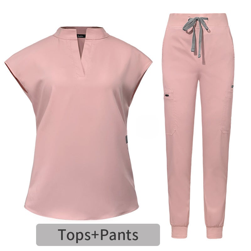 Comfortable Scrub Nurse Uniform for Women 42051-Pink  - Image 1