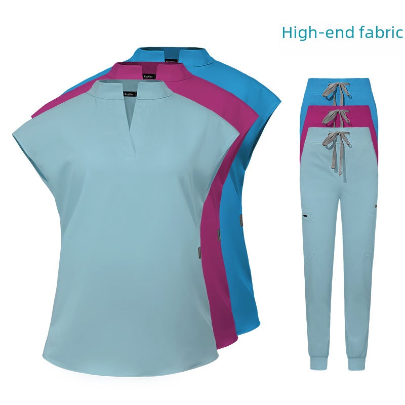 Comfortable Scrub Nurse Uniform for Women 42051-Pink  - Image 3