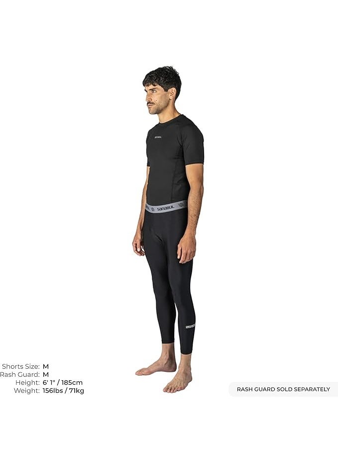 Sanabul  Essential Men’s Compression Pants – Workout Jiu Jitsu Leggings, Athletic & Running Tights, X-Large, Black - Image 4