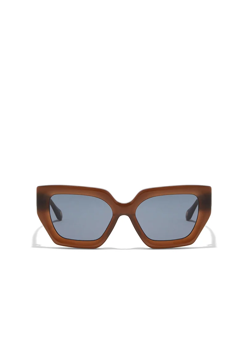 30Sundays Phoenix,Women Sunglasses, Cat Eye Sunglasses, UV Protection: UV400 (Brown,Blue)