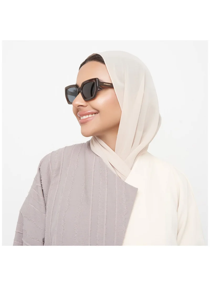 30 سندايز نظارات شمسية نسائية Phoenix عين القطة بحماية UV400 (بني، أزرق)