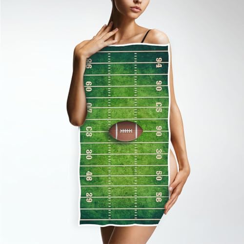 Vdsrup Grunge American Football Hand Towels Sports Field Towel Soft Bath Bathroom Towels Thin Guest Kitchen Tea Towels Dish Washcloths Housewarming Gifts 16 X 30 in - Image 5