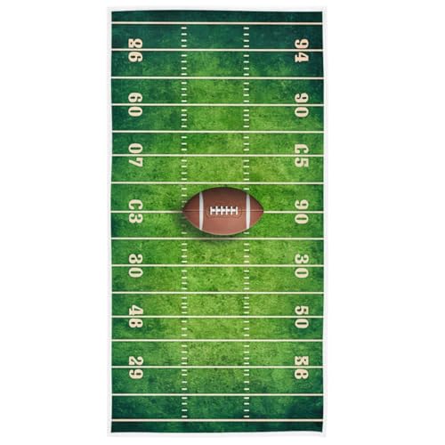 Vdsrup Grunge American Football Hand Towels Sports Field Towel Soft Bath Bathroom Towels Thin Guest Kitchen Tea Towels Dish Washcloths Housewarming Gifts 16 X 30 in - Image 1