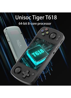 ANBERNIC  RG405M Retro Handheld Game, Aluminum Alloy Shell, Android 12 System, Comes with 128G TF Card 3172 Games Preloaded, 4-inch IPS Touch Screen (128GB+128GB, Black)  - Image 2