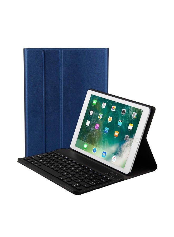 NIBEMINENT Wireless Bluetooth Keyboard Case Cover For Apple iPad Blue